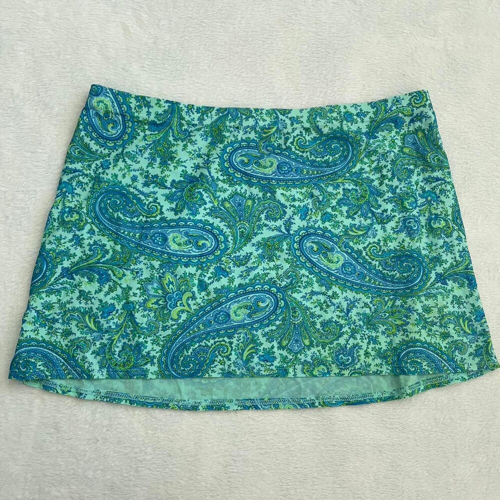 Paisley Y2K Mini Skirts Women's L Kechika Coastal Vintage 2000s Short VTG